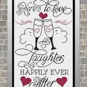 Wedding Cross Stitch, Wedding Cross Stitch Pattern, Cross Stitch, Cross Stitch Patterns