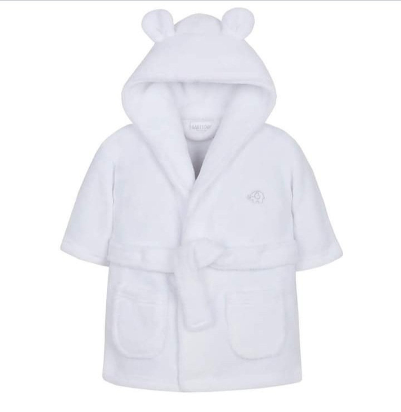 Personalised Baby Toddler White Robe Embroidered Gift Etsy