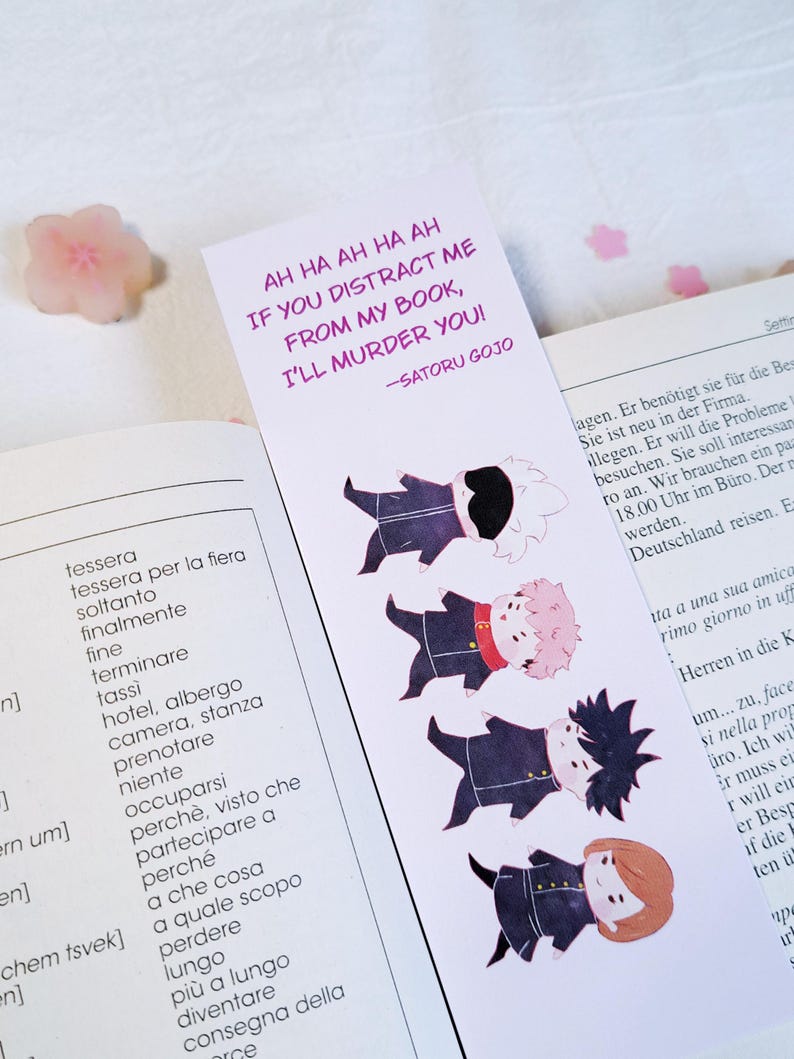 Bookmarks Pattern Gojo Anime INSPIRED DRAWN by ME Cute Chibi Jujutsu Kaisen Gojo Satoru ...