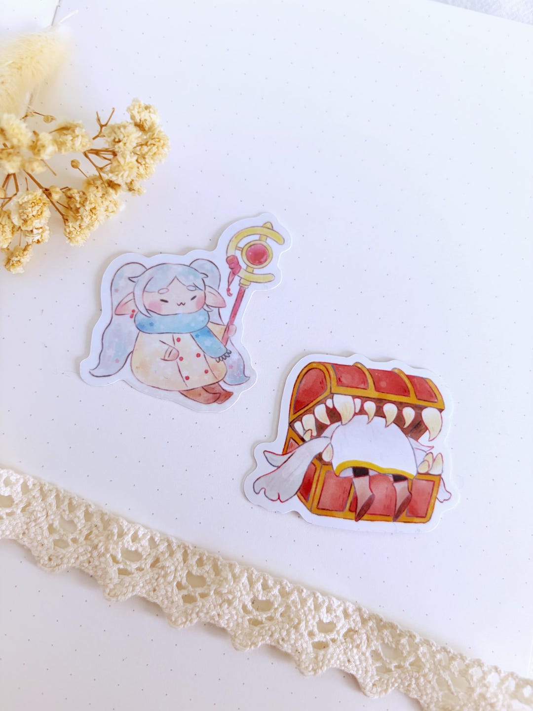 Cute Chibi Anime Inspired Vinyl Sticker, Glitter Holographic FANART ...