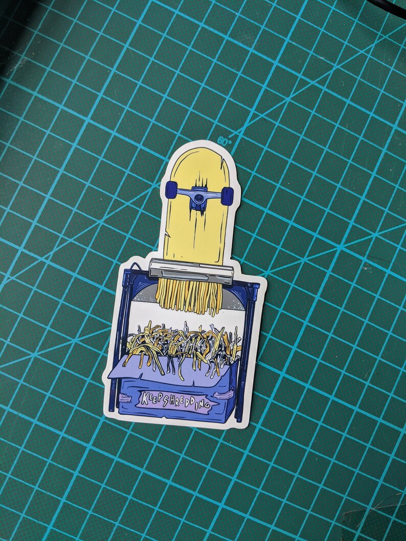 high quality. Large Keep shredding skateboard stickers