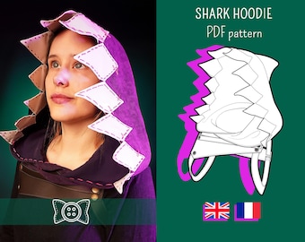 Detachable HARNESS & HOOD Jinx inspired pdf cosplay pattern