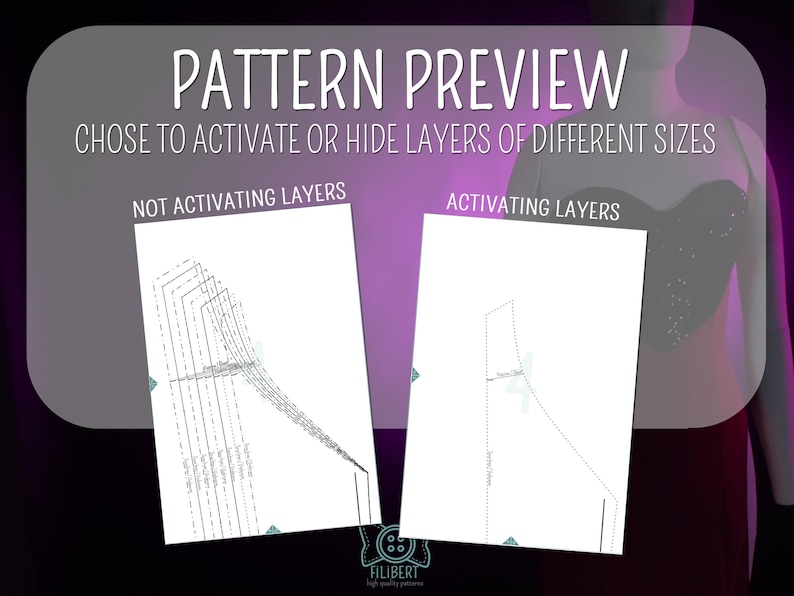 Angel Dust Drag Inspired Slit Dress PDF Pattern for Cosplay - Etsy