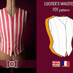 HAZBIN HOTEL Lucifer waistcoat PDF cosplay pattern