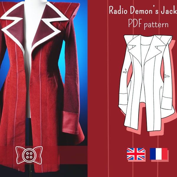 Modello cosplay PDF di Alastor Hazbin Hotel Radio Demone