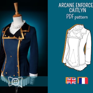 ARCANE CAITLYN inspired PDF cosplay pattern