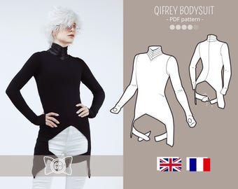 QIFREY Master witch Bodysuit PDF pattern cosplay pattern