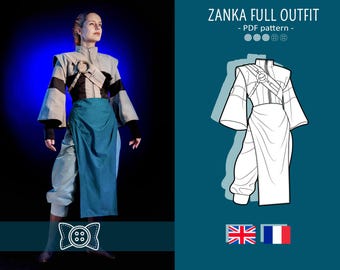ZANKA full outfit PDF cosplay pattern from Gachiakuta