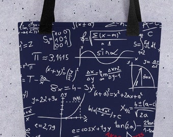 Math Nerd 15" X 15" Tote