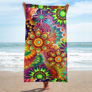 Groovy Beach Towel