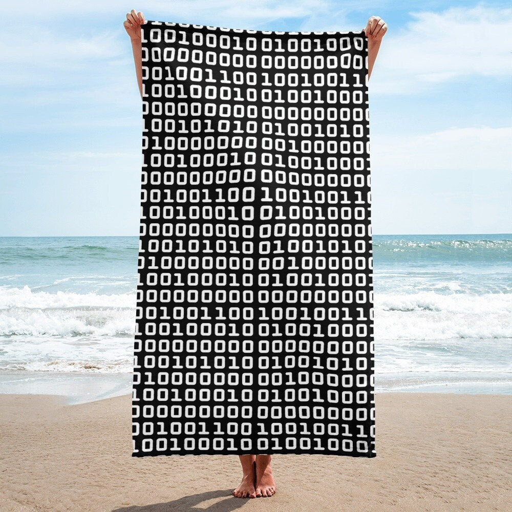 Retro Garden - Cute Geek Games Gift, Beach Towel