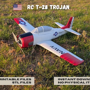 3D Printed RC Airplane - T-28 TROJAN - STL Files (Digital Download)