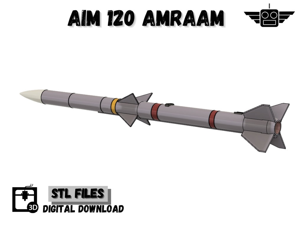 aim-120-amraam-missile-replica-for-aeromodelling-rc-scale-model-stl