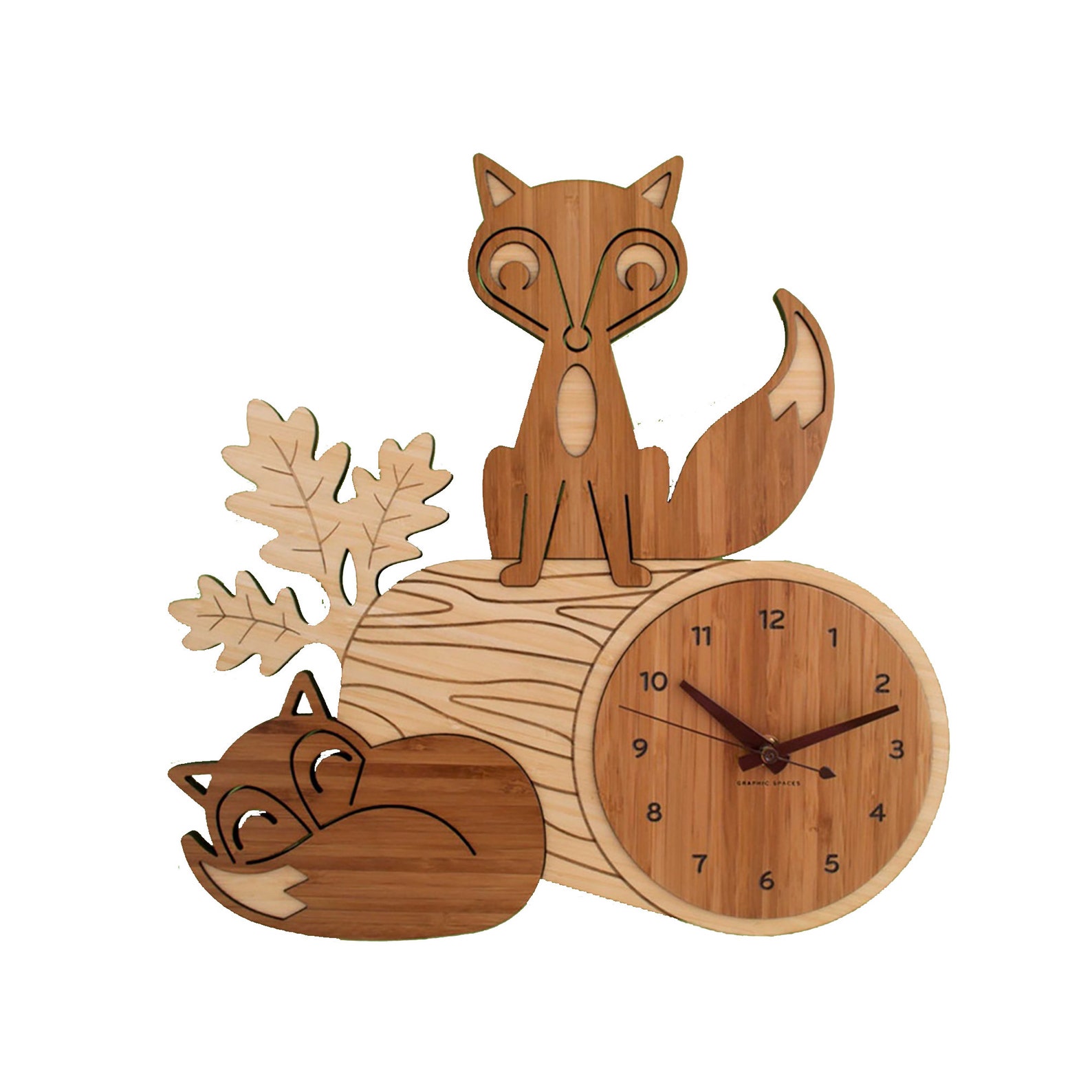 Часы foxes. Часы для детей из дерева. Настенные часы лиса. Деревянные часы на ЧПУ. Часы деревянные кот детские.