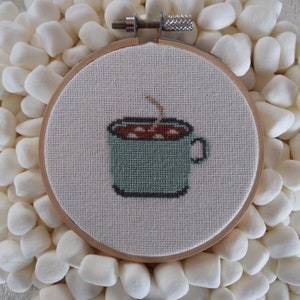 Handmade Finished Cross Stitch &quot;Country Living&quot; HOT COCOA