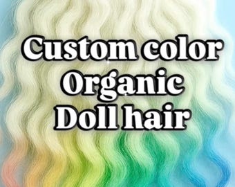 人形用カスタム染色ウール - リボーンドール、BJD、OOAK用パーソナライズカラー 60グラム (2.11オンス)