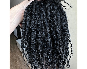 ブラックティーズウォーターロックス：10～12インチのドールヘア、植毛ファイバー