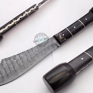 12.50&quot; Custom Handmade Damascus Steel, Bowie knife (860) Gift for father, Birthday gift, Anniversary gift, Hunting knife