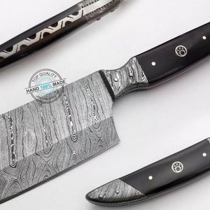 Handgefertigtes 8,75 &quot;Damaststahl Axtmesser (2120-2) Koch Geschenk, Jagdmesser, Axt, Geschenk für Mutter, Geschenk für Vater, Geburtstagsgeschenk