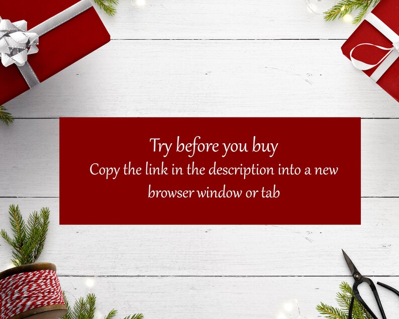 Printable Christmas Theme Park Ticket Christmas Gift Template Etsy