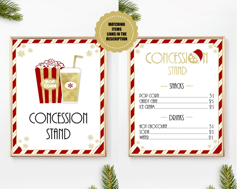 christmas movie night ticket admit one ticket envent ticket etsy