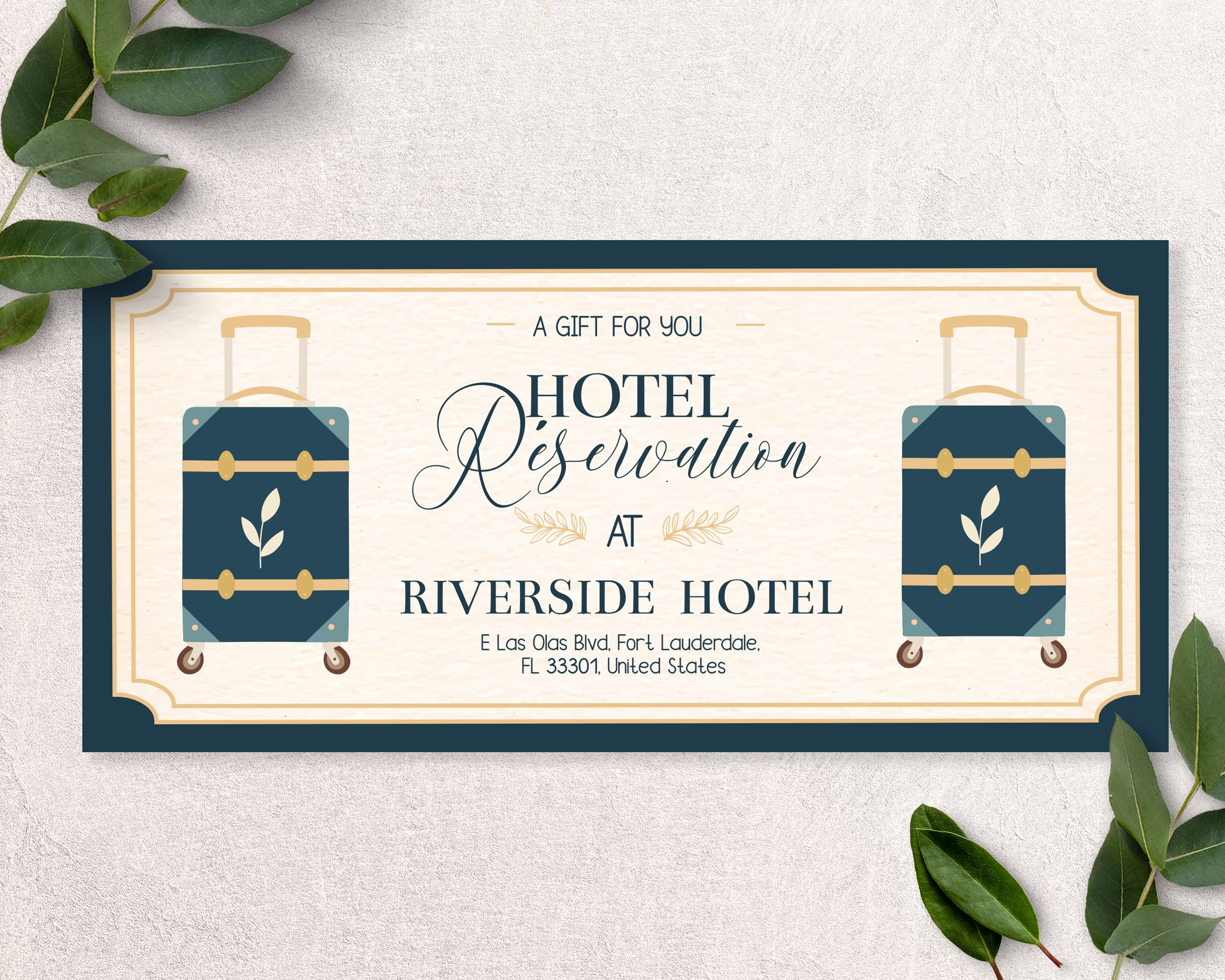 CUSTOM GIFT TICKET Hotel Reservation Ticket Birthday Gift Etsy Canada