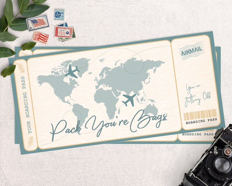 Boarding Pass to Los Angeles Trip to California Boarding Etsy