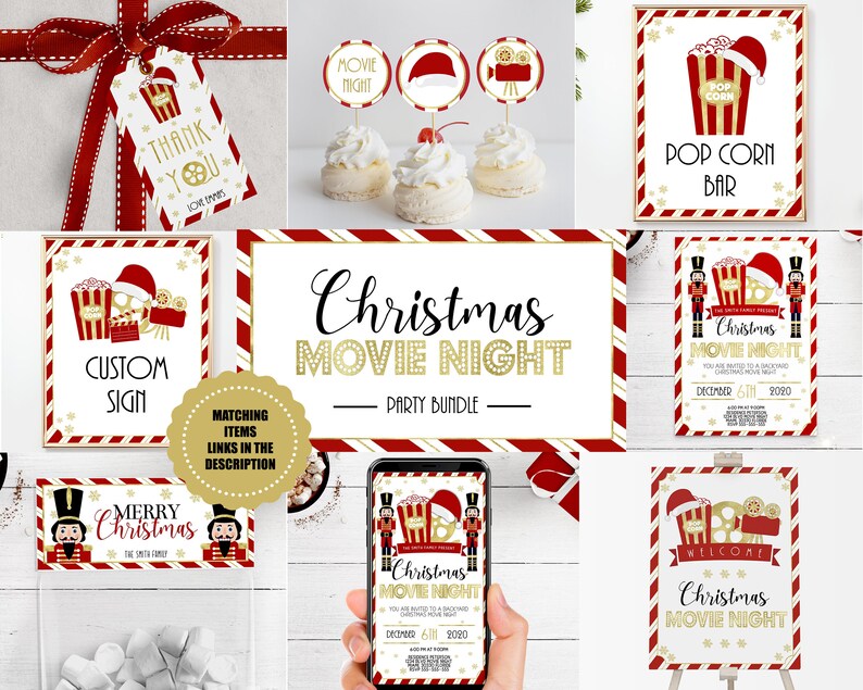 CHRISTMAS MOVIE NIGHT Ticket Admit One Ticket Envent Ticket Etsy