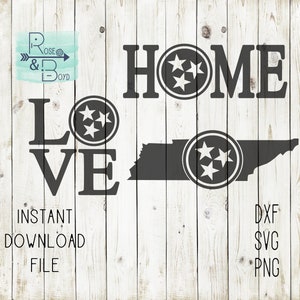 Tennessee Tristar Cut Files SVG PNG DXF Set of 3 Designs - Digital Download File / For Silhouette or Cricut / Decal Shirt Sign