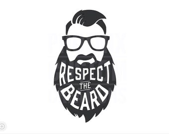 Respect The Beard Car Window Decal