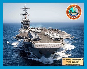 US USS Theodore Roosevelt CVN-71 Embroidered Decorative Patch