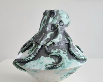 Octopus ceramic handmade, octopus keramik