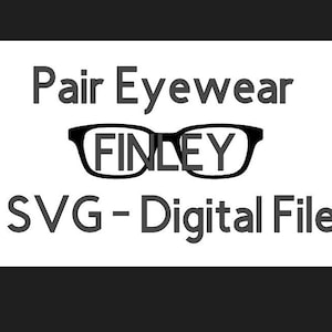 Fichier SVG paire de lunettes - FINLEY