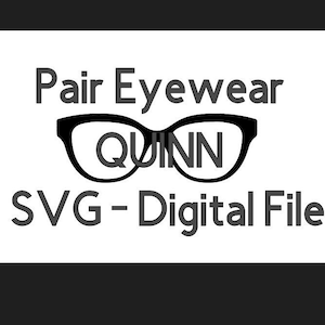 Fichier SVG de lunettes paire - QUINN