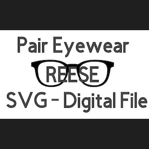 Fichier SVG de lunettes paire - REESE