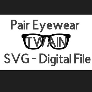 Fichier SVG paire de lunettes - TWAIN