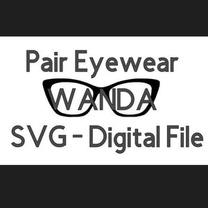 Paire de fichiers SVG de lunettes - WANDA