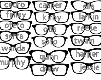 18 Pair Eyewear SVG Files - 18 styles included