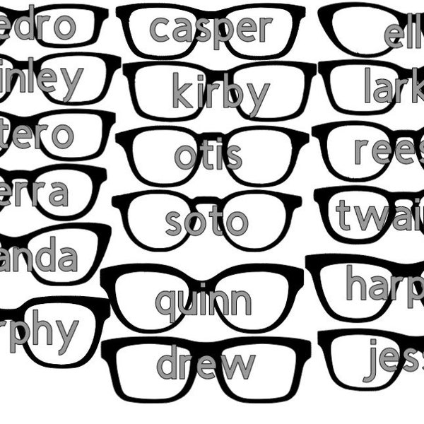 ALL 18 Pair Eyewear SVG Files - 18 styles included