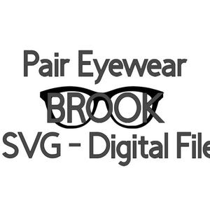 Fichier SVG paire de lunettes - BROOK