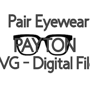 Fichier SVG paire de lunettes - PAYTON