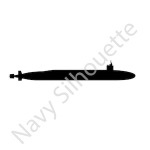 Puede incluir: Silueta de un submarino negro con un periscopio.