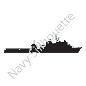 Download: LSD-49 Harpers Ferry Class Landing Ship Dock Silhouette .svg .jpg .gif