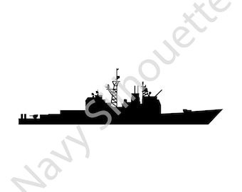 Digital: Cruiser Ticonderoga Klasse CG-47 Silhouette .svg .jpg .gif