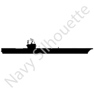 Download: Nimitz Class Aircraft Carrier Silhouette .svg .jpg .gif