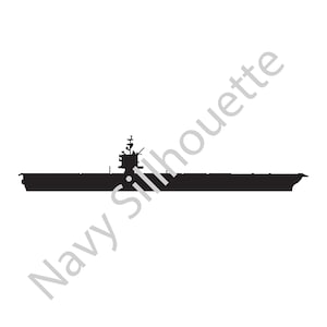 Download: Enterprise Class Aircraft Carrier Silhouette .svg .jpg .gif