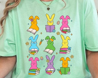 Easter Shirt Women Teacher Easter Rabbit Shirt Women Cute Easter Bunny Teacher Shirt Spring Apparel Easter Gift Gifts for Her Teacher Gifts