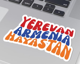 Country Flag Stickers Yerevan Armenia Stickers Country Stickers Colorful Decals Laptop Stickers Armenian Gifts Travel Souvenirs Stickers