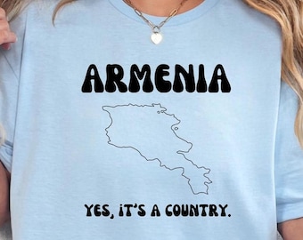 Armenia Tshirt Armenia Country Outline Unisex Shirt Armenia Gift Hayastan Yerevan Gift Travel Lover Gift Travel Gifts