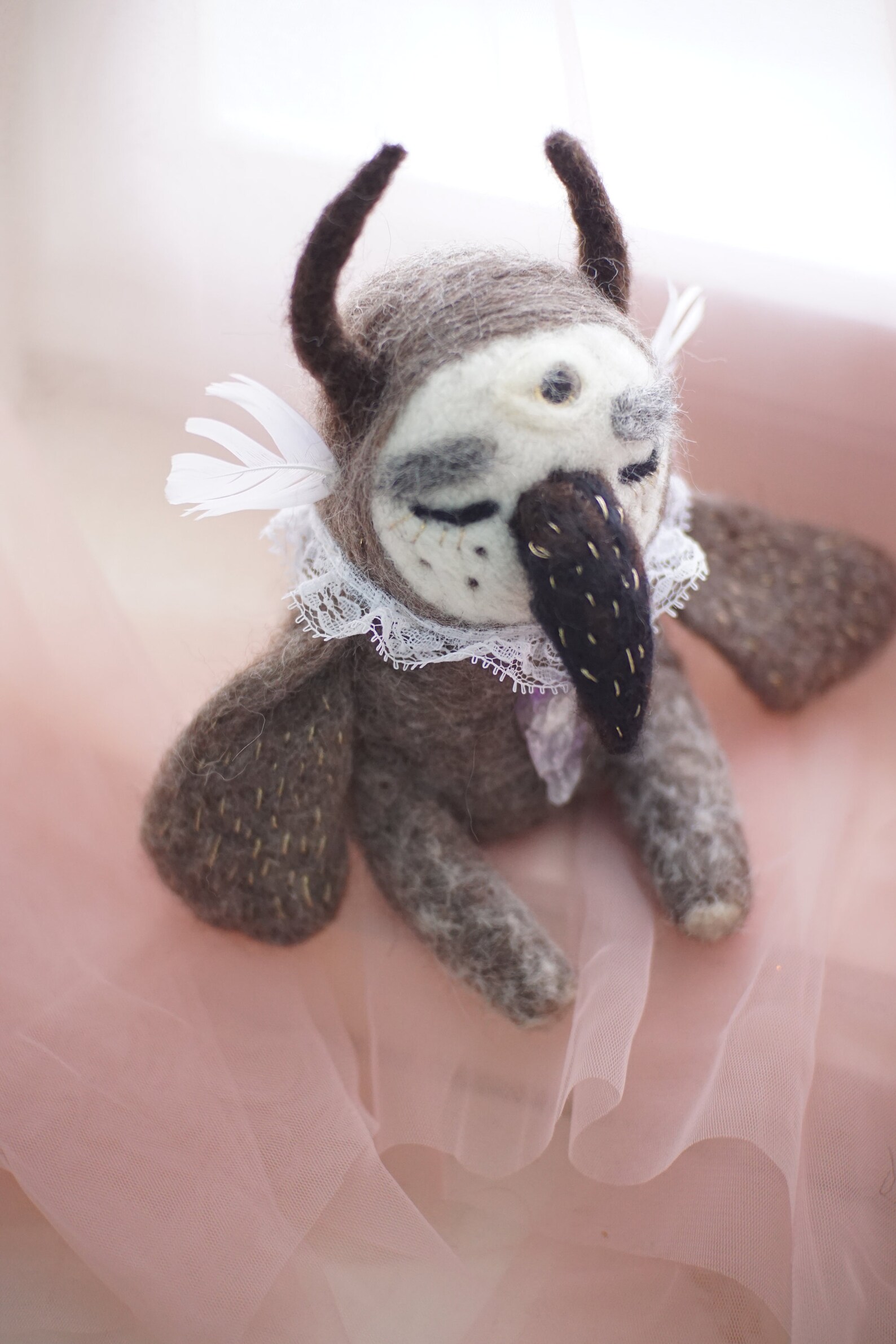 Wool needle felting creature wool creature wool artist Etsy